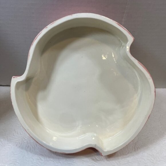 VTG Hand Painted 2 Piece Floral Ceramic Box w/Lid 9" - Picture 5 of 15